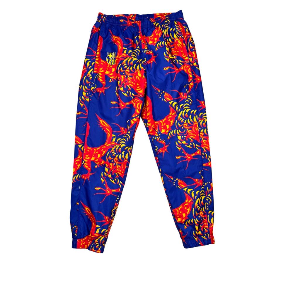 Nike FC Barcelona Jogger Pants Mens L Dragon Blue Soccer Track Pants
